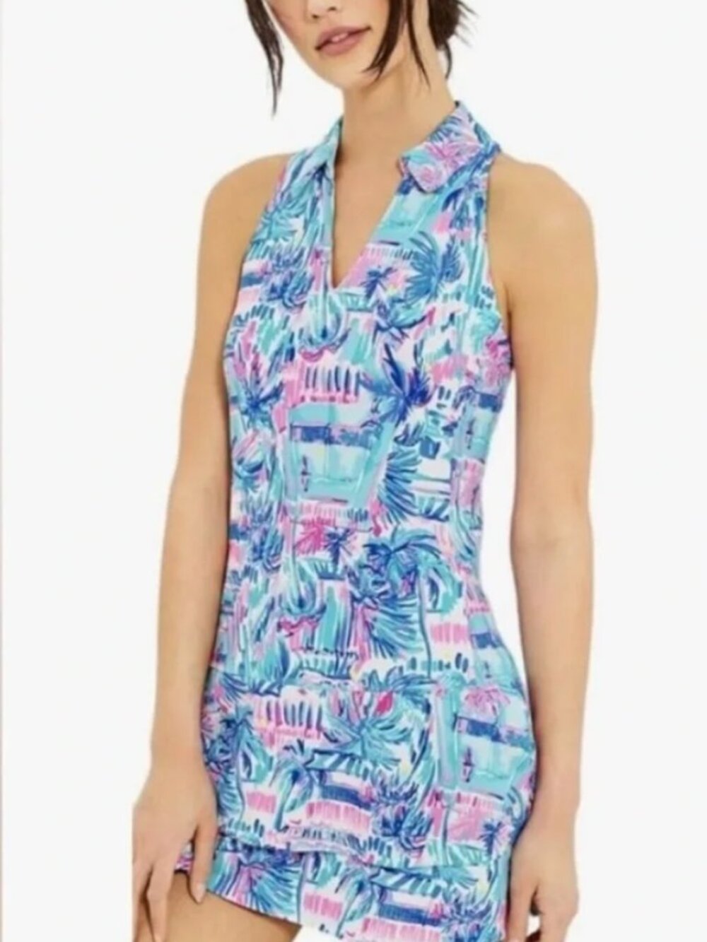 NWOT Lilly Pulitzer Luxletic Dania Pleated UPF 50+ Tennis Dress Size S